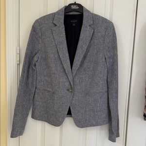 Ann Taylor Classic Heather Blue Blazer